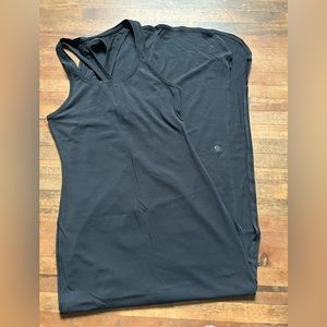LuluLemon Black Razor-back Slip dress